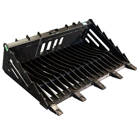 skid steer rock bucket price|60 inch skeleton rock bucket.